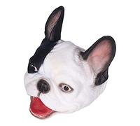 OVAQUIXI Jouet de Marionnette à Main de Chien Réaliste, Développe L'imagination des Jeunes, Sûr et Durable, Accessoire de Pâques/Carnaval/Spectacle de Marionnettes, Noir + Blanc