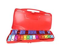 OVAQUIXI Jouet de Piano à Frapper à la Main, Boîte de Rangement Exquise, Instrument de Musique à Percussion pour Enfants et Adultes (rouge)