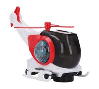 OVAQUIXI Jouet Hélicoptère Transformateur électrique, Lumières Réalistes, Musique, Rotation à 360 Degrés pour Les Enfants de Plus de 1 an, Matériau ABS (Rouge)
