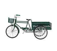 OVAQUIXI Jouet Modèle de Camion à Plateau à Trois Roues en Alliage Vintage pour la Décoration de Bureau à Domicile, Ornement de Tricycle en Alliage pour Les Amateurs de Voitures Anciennes, adapté à