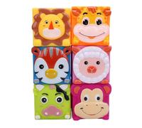 OVAQUIXI Jouets de Blocs Empilables pour bébé, Blocs de Construction Sûrs pour bébé en Caoutchouc Souple pour Développer la Coordination œil-Main et Les Compétences Cognitives pour Une Utilisation à