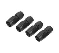 OVAQUIXI Kit de Raccord d'extrémité de Tuyau Pivotant Droit en Aluminium AN6 Durable à 0 Degrés pour Système de Fluide de Voiture