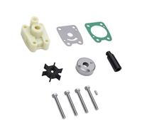 OVAQUIXI Kit de Réparation de Turbine de Pompe à Eau, Remplacement de Turbine en Caoutchouc et en Acier Inoxydable pour Moteur Hors-bord 4-6 avec Couvercle de Rotor