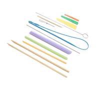 OVAQUIXI Kit D'outils de Couture Pratique de 13 Pièces, Ensemble D'enfile-fil à Cordon en Acier Inoxydable pour une Expérience de Couture Efficace, Idéal pour les Amateurs de Plastique et D'acier