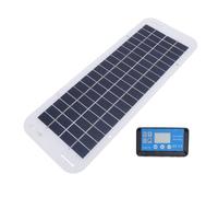 OVAQUIXI Kit Panneau Solaire 30 W, Panneau de Charge Solaire en Silicium Polycristallin Haute efficacité avec Contrôleur de Charge 100 A et Allume-cigare, pour Voiture, Camping-car, SUV