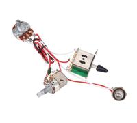 OVAQUIXI Kit pré-câblé de Faisceau de Câbles de Guitare à 3 Voies avec Composants Métalliques Durables pour une Installation sans Tracas et des Performances à Faible Bruit, Parfait pour les Guitares