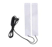 OVAQUIXI Lampe LED pour Culture de Plantes, 192 Pièces, Lumière Rouge et Bleue, Fonction Minuterie pour Plantes D'intérieur, Aluminium, 2 Têtes, 3000K