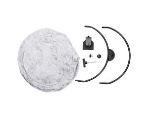 OVAQUIXI Lit de Bureau pour Chat, 15,75 Pouces, Support à Pince, Tissu | Aucun Perçage Nécessaire Le côté en Refroidit Le côté en Peluche Réchauffe pour Le Hamac de Bureau Se Prélassant pour les