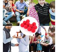 OVAQUIXI Lot de 10 Boules Magiques Rouges en éponge, Effet Classique de Disparition et de Multiplication, Accessoires de Magie pour Magiciens Débutants et Professionnels du Close-up et de