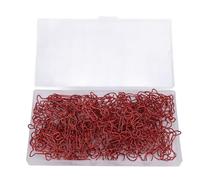 OVAQUIXI Lot de 100 Trombones en Forme de Chien (fil de fer) avec Boîte de Rangement, Design Brillant Mignon, Adaptés à L'organisation de Fichiers/photos/mémos, Peuvent être Utilisés