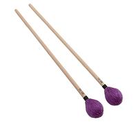 OVAQUIXI Lot de 2 Maillets Marimba, Tête en Fil Moyennement Dur avec Manche en érable Durable pour Utilisation à Percussion (PURPLE)
