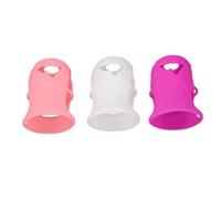 OVAQUIXI Lot de 3 Cache-Biberons Incassables en Silicone pour Biberons en Verre 226,8 G - Excellente Protection, Facile à Nettoyer, Idéal pour Les Parents et Les Soignants (Blanc + Rose + Violet)