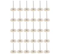 OVAQUIXI Lot de 30 Mini-brosses Plates pour le Polissage du Bois, le Décapage de la Rouille et de la Peinture, avec une Forme Incurvée pour les Endroits Difficiles D'accès, le Polissage du (soies de