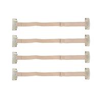 OVAQUIXI Lot de 4 Bandes de Lifting en Nylon Blanc, Largeur Réglable, Empêche le Relâchement de la Peau, Façonne le Contour du Visage, Aspect Jeune, Portable Réutilisable, S'adapte au