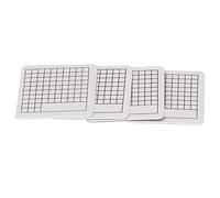 OVAQUIXI Lot de 4 Tapis de Découpe en PVC Auto-cicatrisant, Mini Tampon de Gravure 6 X 6 Cm, Planche Double Face pour Tampon en Caoutchouc, Papier, Découpe, Quilting, Artisanat, Scrapbooking