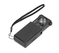 OVAQUIXI Loupe de Bijoutier à Double Grossissement avec Lumière LED, Conception Coulissante 30X/60X, Matériau ABS, 3,9x1,6 Pouces, Loupe Portable pour l'inspection des Bijoux