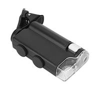 OVAQUIXI Loupe Portable 60-100X avec Microscope à Pince Lumière LED pour Bijouterie Laboratoire Usage Domestique Verre Optique 1 unité