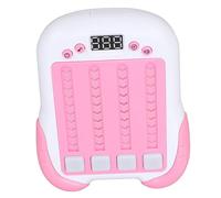 OVAQUIXI Machine de Jeu de Rythme Interactif Portable pour Enfants, Réflexes Engageants, Jouet Musical, Conception Portable pour Réunion de Famille en Plastique (Pink)
