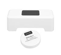 OVAQUIXI Matériau ABS avec Chasse D'eau sans Fil pour le Nettoyage de la Salle de Bain à Domicile, économie D'effort