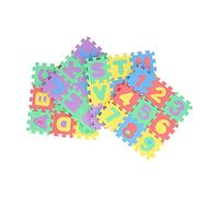 OVAQUIXI Mini Tapis de Jeu éducatif pour bébé, 36 Pièces, Puzzle imbriqué, ABC 123, pour L'apprentissage des Enfants