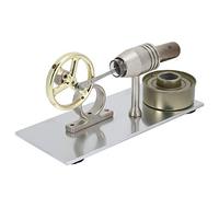 OVAQUIXI Modèle de Moteur Stirling, Jouet D'expérimentation Scientifique de Moteur à Combustion Externe avec Opération Pratique pour L'apprentissage de la Physique, Démonstration en Classe