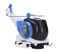 OVAQUIXI Modèle D'hélicoptère Transformateur électrique à Lumière Colorée, Jouet pour Enfants de Plus de 1 an, Rotation à 360 Degrés (Blue)