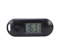 OVAQUIXI Montre Porte-Clés Numérique, Montre avec Affichage Lumineux pour Sac à Dos, Clés, Ceinture, Bureau, Extérieur (Black)