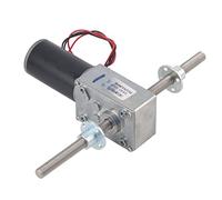 OVAQUIXI Moteur à Engrenage à Vis sans Fin Coaxial M8, Réduction de Vitesse Filetée pour Machines de Précision, Conception Durable et Compacte, Arbre Droit et Gauche (Rapport de réduction 31)