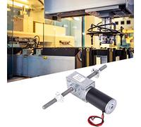 OVAQUIXI Moteur à Engrenage à Vis sans Fin Coaxial M8, Réduction de Vitesse Filetée pour Machines de Précision, Conception Durable et Compacte, Arbre Droit et Gauche (Rapport de réduction 100)