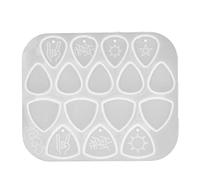 OVAQUIXI Moule de Silicone Polyvalent pour les Sélections de Guitare en Résine, Demouding Facile, Passionnés D'artisanat Idéaux, 1 Pc