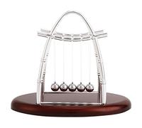 OVAQUIXI Newton Cradle, Boules de Pendule de Science Physique, Jouet de Bureau éducatif avec Son de Cliquetis pour la Décoration de la Maison et du Bureau, Cadeau d'apprentissage