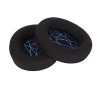 OVAQUIXI Oreillette Coussin de Remplacement Haute Élasticité Isolation | Accessoires pour Casque, Mousse à Mémoire de Forme, Cuir protéiné, Usage Gaming, 3 5 7, ATH M40X M50X, Cloud 2