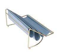 OVAQUIXI Organisateur D'étagère de Bureau avec Cuir et Fer, Support de | Peut Contenir une Tablette, un Téléphone Portable, une Construction en Métal Robuste, Convient à la Cuisine, au Salon, à la