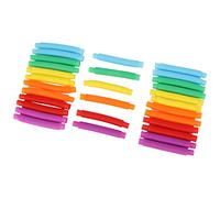 OVAQUIXI Pack de Jouets Sensoriels Pop Tube - 30 Morceaux de Tubes Extensibles en Jaune, Orange, Bleu, Violet, Vert, Améliorent la motricité et la Reconnaissance des Couleurs pour Les Enfants et Les