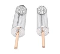 OVAQUIXI Panier de Gril Roulant en Acier Inoxydable, Matériau 304 de qualité Supérieure avec un Design Roulant Innovant pour la Cuisson de Légumes et de Viandes au Barbecue en Plein Air