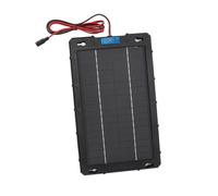 OVAQUIXI Panneau Solaire 15 W, Panneau de Charge Solaire Portable étanche Monocristallin 18 V avec Cadre en Plastique, pour Camping en Plein Air, Randonnée, Voyage, Smartphone, Tablette,