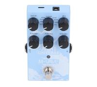 OVAQUIXI Pédale D'effet de Réverbération Numérique, Tons Chauds Polyvalents pour les Guitaristes en Métal 112x68x40mm