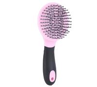 OVAQUIXI Peigne en Crin de Cheval pour Animaux de Compagnie, Brosse de Toilettage à Pointe Ronde, Poils en Plastique, Poignée Ergonomique, Universelle pour Chevaux/chiens/chats à Poils