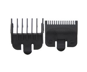 OVAQUIXI Peignes de Guidage pour Tondeuse à Cheveux, Conception à Dents Arrondies pour une Coupe de Cheveux Sûre avec Peignes de Fixation en Plastique de 1,5 Mm et 4,5 Mm (BLACK)