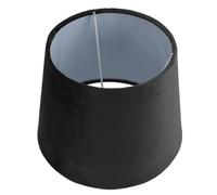 OVAQUIXI Petit Abat-jour Polyvalent en Tissu, Abat-jour Conique, Lampe de Table, Lampadaire, E27, E14, Double Usage, Large Application, 1 Pièce (BLACK)