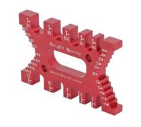 OVAQUIXI Pied à Coulisse à Tenon, Gabarit à Queue D'aronde, échelles de Haute Précision pour le Travail du Bois Professionnel, 1 Pièce (rouge)