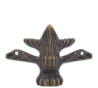 OVAQUIXI Pieds de Boîte en Alliage de Zinc, 4 Pièces de Quincaillerie de Meubles de Style Vintage avec Vis, 2,4 X 1,8 X 0,6 Pouces, Support d'armoire Décorative et de Boîte à Bijoux