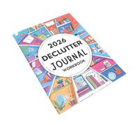 OVAQUIXI Planificateur de Désencombrement 2026, Organisateur Hebdomadaire et Mensuel avec Invites de Journal Guidées et Listes de Contrôle pour le Désencombrement de L'esprit à la Maison