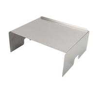 OVAQUIXI Plaque de Protection en Acier Inoxydable pour Gril, Diffuseur de Chaleur Robuste 13x11x5 Pouces, Remplacement pour Tex Elite Lil Tex Pro 22 Pro 34