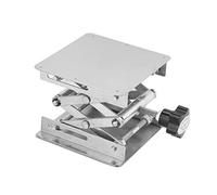 OVAQUIXI Plate-forme élévatrice de Laboratoire en Acier Inoxydable, Support à Ciseaux Réglable 100x100mm pour les Expériences de Physique et de Chimie