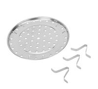 OVAQUIXI Plateau à Vapeur en Acier Inoxydable, Support à Vapeur avec Support Amovible en Forme de V pour un Chauffage Rapide et Uniforme, Accessoires de Cuisson Durables (Petit diamètre 20cm)