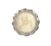 OVAQUIXI Plateau de Service en Relief de 10,63 Pouces, Rose Vintage