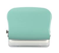 OVAQUIXI Poinçon pour Ordinateur Portable A4 A5 B5, Perforateur à Papier Compact et Portable à 5 Trous pour le Bureau et L'école, Matériau en Fer ABS (GREEN)