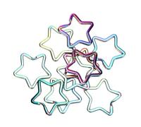 OVAQUIXI Porte-Clés Pentacle coloré, Porte-Clés en Fer, Pendentif Artisanal Durable pour Sac à Main et Accessoires Clés