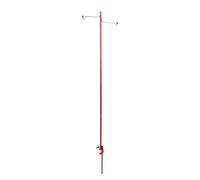 OVAQUIXI Porte-Lanterne de Camping, Support de Lanterne de Camping Léger et Portable pour Extérieur, Poteau en Alliage D'aluminium pour Lampe, Support de Suspension pour Lumière (rouge)